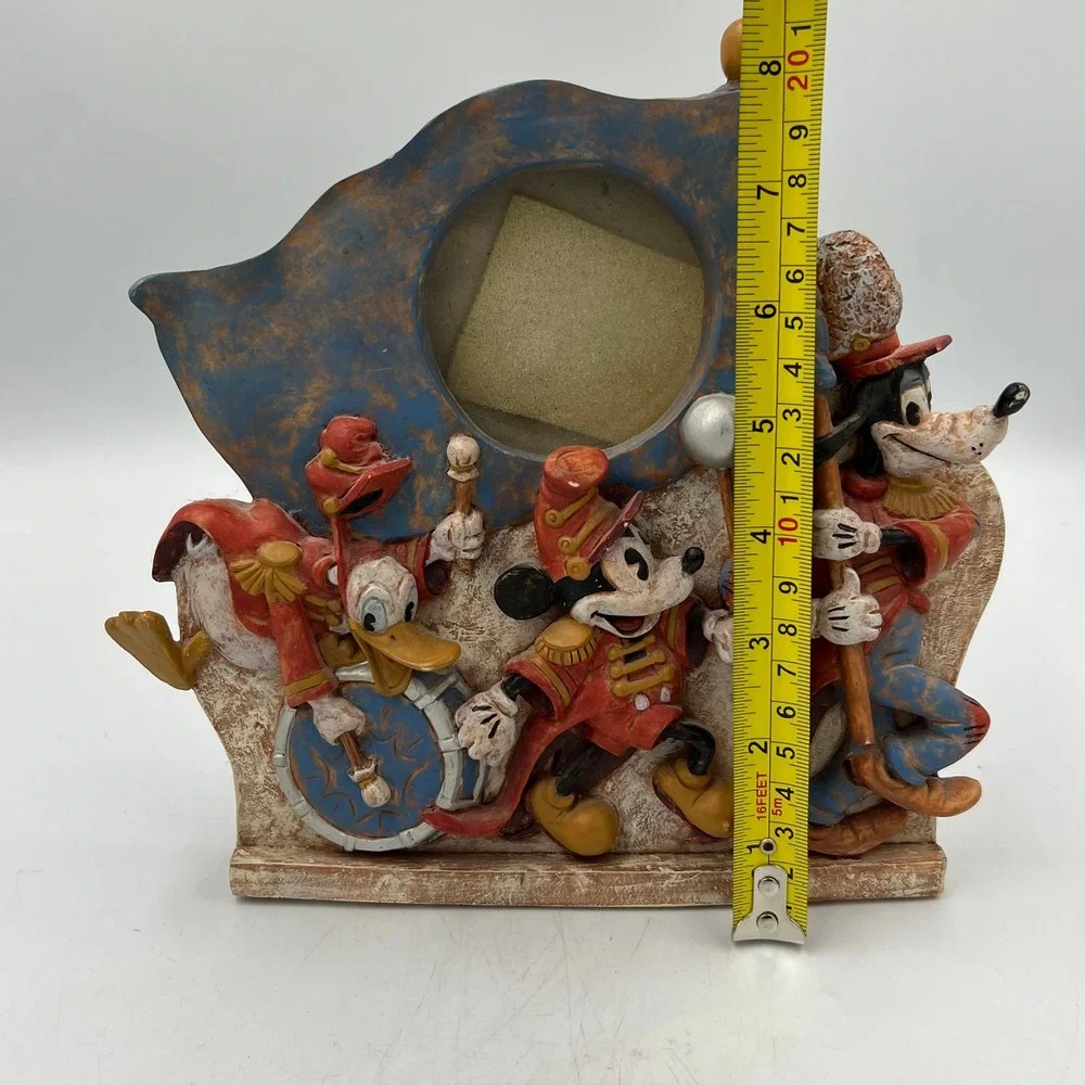 Charpente Disney Marching Band‎ Picture Frame Mickey Donald Goofy Resin Vintage